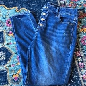 High rise jeans